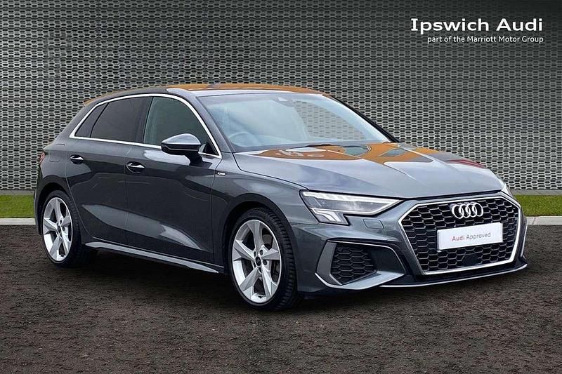 Grey Used 2021 Audi A3 S-Line Hatchback | £22,456 (A bit pricey) - Image 1/4