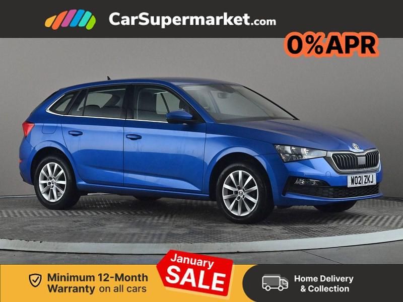 Blue Used 2021 Skoda Scala SE Technology Hatchback | £15,797 (Expensive) - Image 1/3