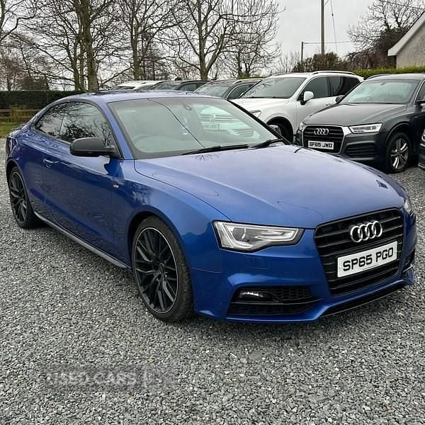Used Audi A5 Black Edition 190 HP (139 kW) 2015 Blue Coupe