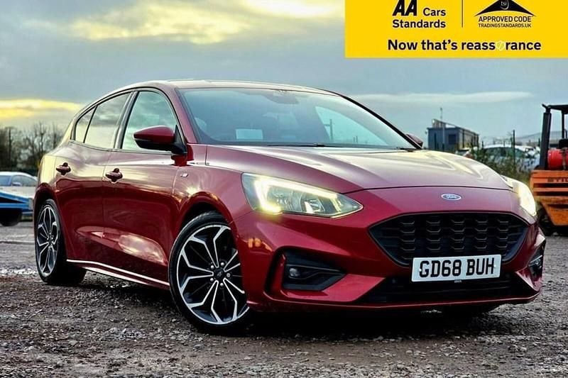 Red Used 2019 Ford Focus ST-Line X Hatchback | £11,488 (Good price) - Image 1/1