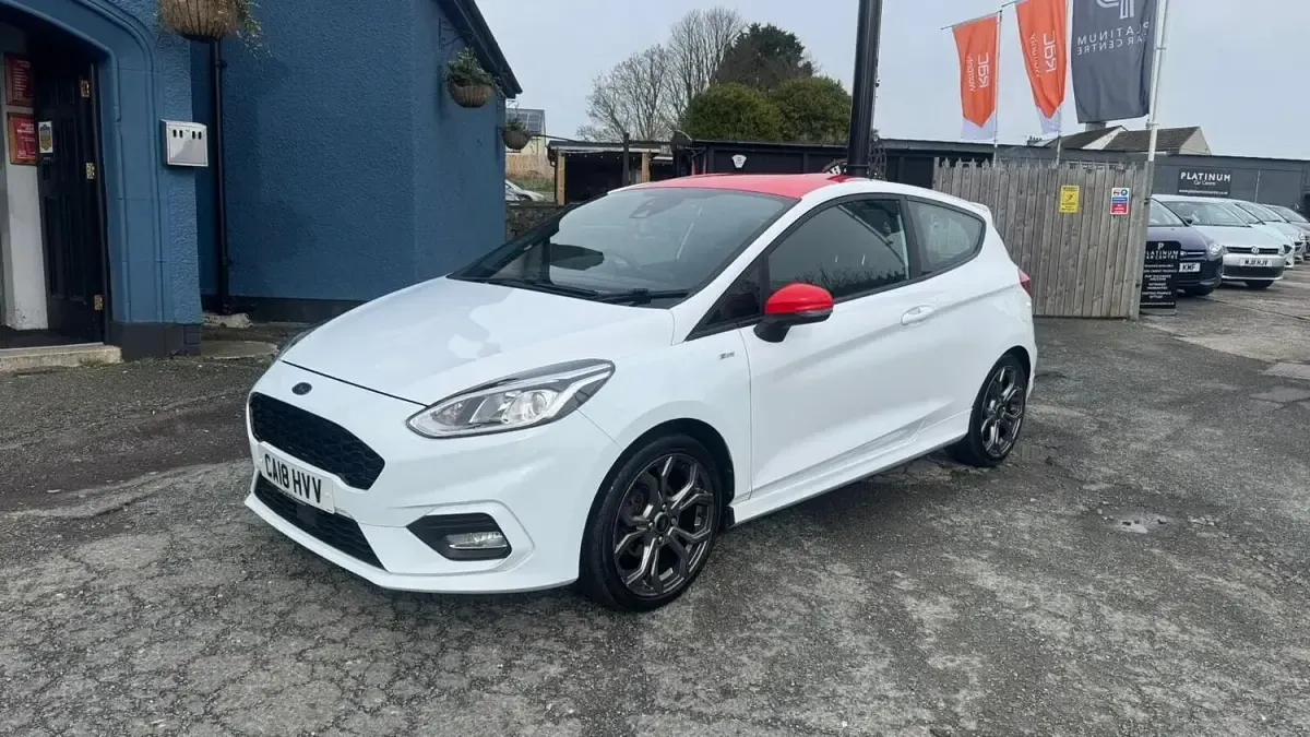 Used Ford Fiesta ST-Line 100 HP (73 kW) 2018 White Hatchback