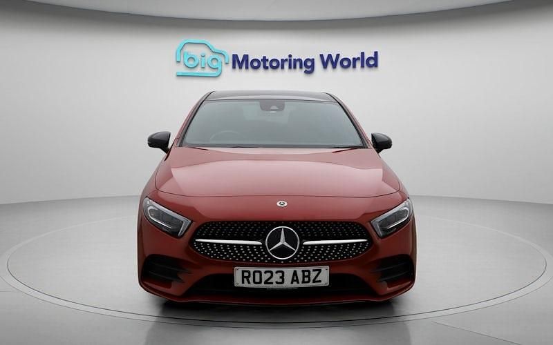 Used Mercedes A180 AMG line 136 HP (100 kW) 2022 Red Hatchback