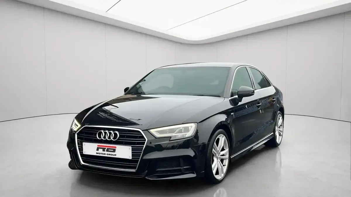 Used Audi A3 S-Line 116 HP (85 kW) 2019 Black Sedan