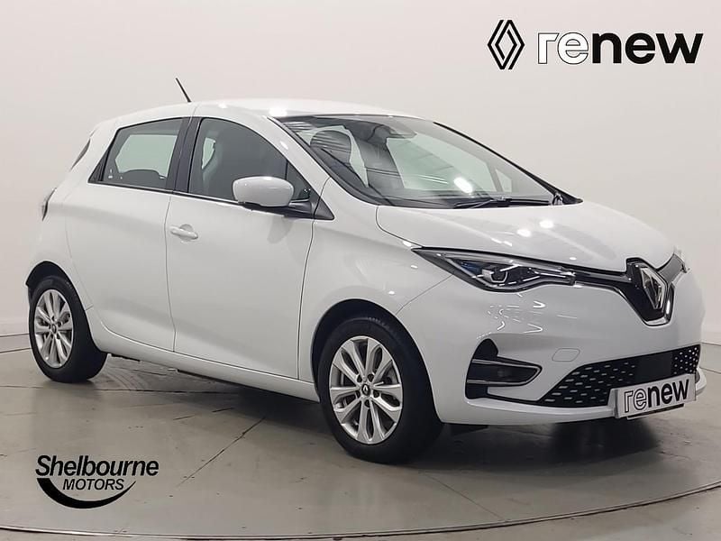 Solid glacier white Used 2022 Renault Zoe Iconic Hatchback | £11,795 (Fair price) - Image 1/4