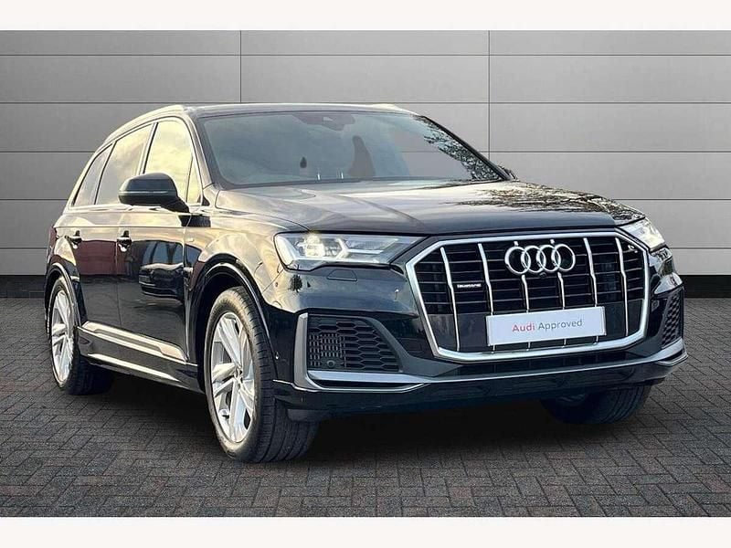 Black Used 2022 Audi Q7 S-Line SUV | £41,350 (Fair price) - Image 1/4