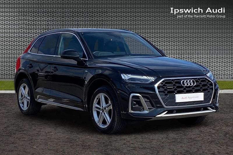 Black Used 2021 Audi Q5 S-Line SUV | £32,289 (Fair price) - Image 1/4