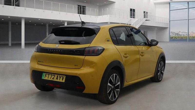 Used Peugeot e-208 GTi 100 kW (136 HP) 2023 Yellow Hatchback