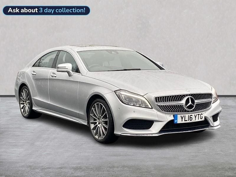 Silver Used 2016 Mercedes CLS350 AMG Line Premium Coupe | £16,299 (Fair price) - Image 1/4