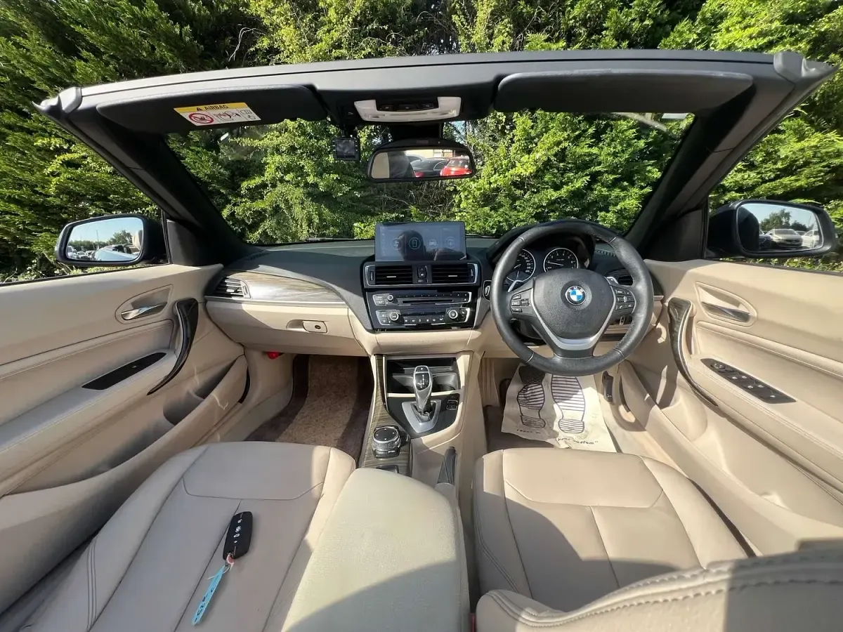 Used BMW 220 Luxury Line 184 HP (135 kW) 2016 Blue Cabriolet