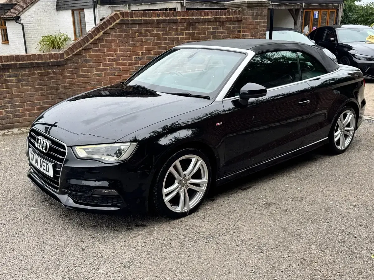 Used Audi A3 Cabriolet S-Line 150 HP (110 kW) 2014 Black Cabriolet