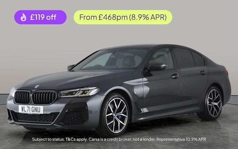 Grey Used 2022 BMW 530e M Sport Sedan | £27,858 (Fair price) - Image 1/3