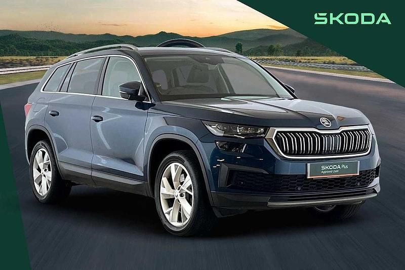 Petrol blue Used 2023 Skoda Kodiaq SE L Executive SUV | £27,990 (Fair price) - Image 1/4