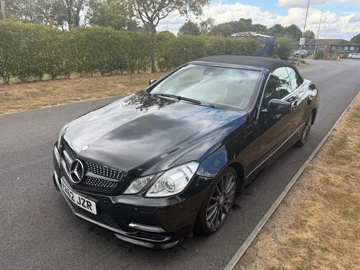 Used Mercedes E220 2012 Black Cabriolet