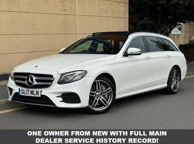 White Used 2017 Mercedes E350 AMG Line Premium Plus Estate | £14,995 (Fair price) - Image 1/3