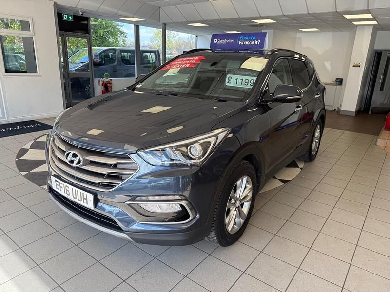 Used Hyundai Santa Fe Premium 2016 Blue SUV