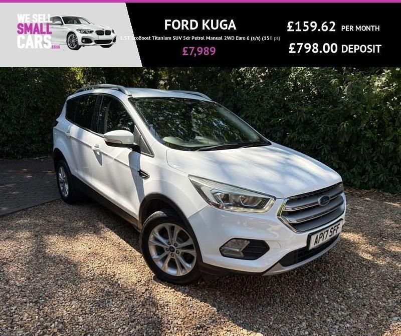 White Used 2017 Ford Kuga Titanium SUV | £7,989 (Fair price) - Image 1/4