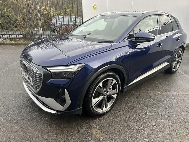 Used Audi Q4 e-tron S-Line 150 kW (204 HP) 2021 Blue SUV