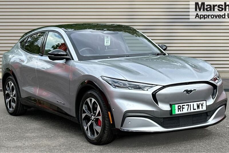 Silver Used 2022 Ford Mustang Mach-E Extended Range SUV | £25,262 (Good price) - Image 1/4