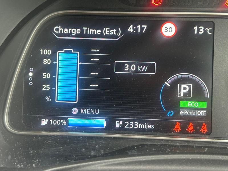 Used Nissan Leaf Tekna 160 kW (218 HP) 2020 Black Hatchback