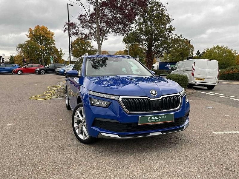 Energy blue Used 2023 Skoda Kamiq SE L Executive SUV | £18,990 (Fair price) - Image 1/4