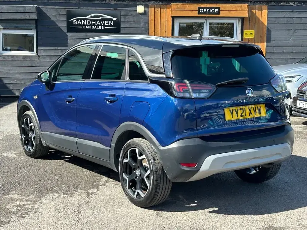 Used Vauxhall Crossland SRi 130 HP (95 kW) 2021 Blue SUV