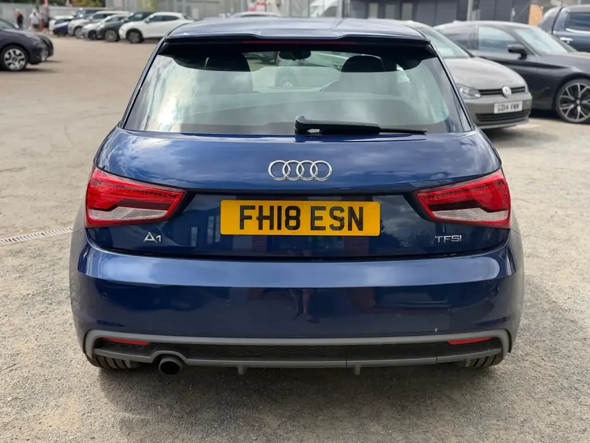 Used Audi A1 S-Line 95 HP (69 kW) 2018 Blue Hatchback
