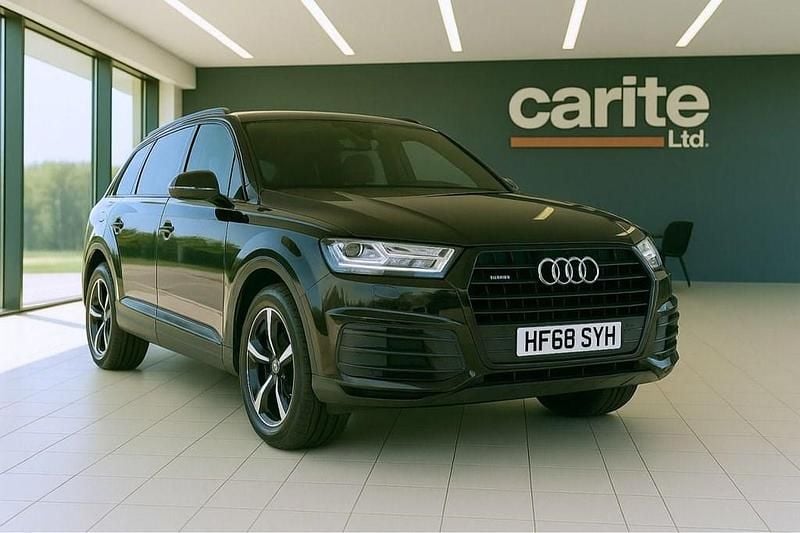 Black Used 2018 Audi Q7 Black Edition SUV | £26,995 (Good price) - Image 1/2