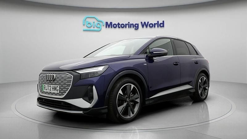 Used Audi Q4 e-tron S-Line 150 kW (204 HP) 2022 Blue SUV