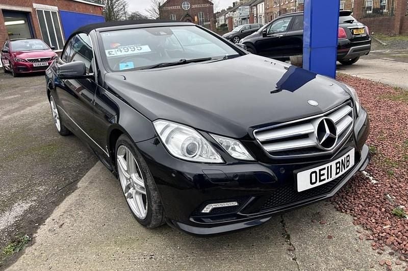 Used Mercedes E350 2011 Black Cabriolet