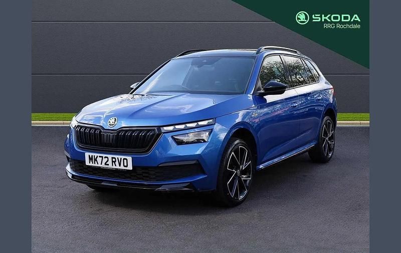 Used Skoda Kamiq Monte Carlo 147 HP (108 kW) 2022 Race blue metallic SUV