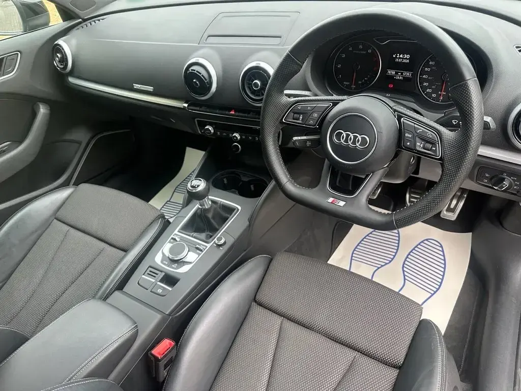 Used Audi A3 Sportback S-Line 150 HP (110 kW) 2017 Black Hatchback