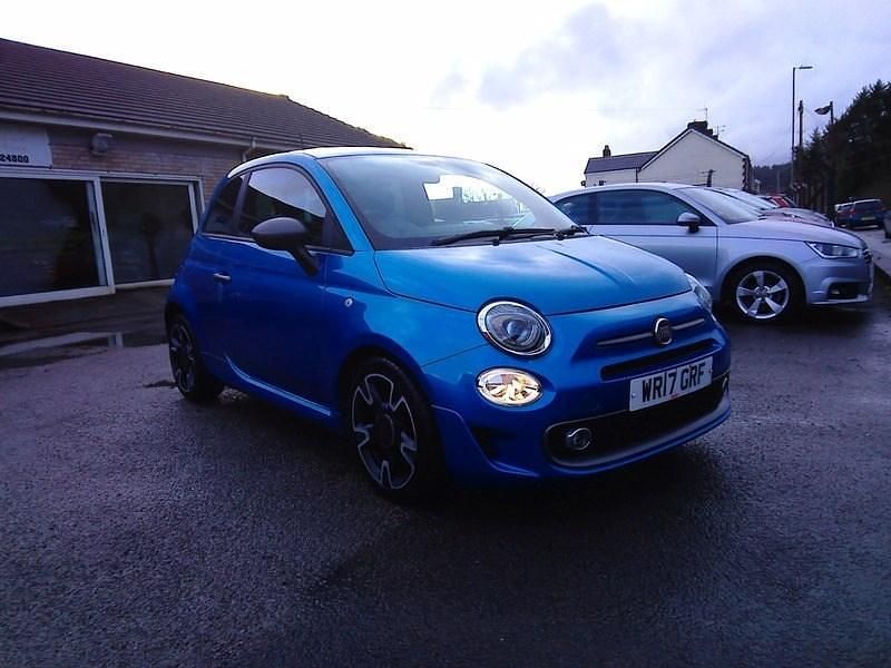 Used Fiat 500 S 69 HP (50 kW) 2017 Blue Hatchback