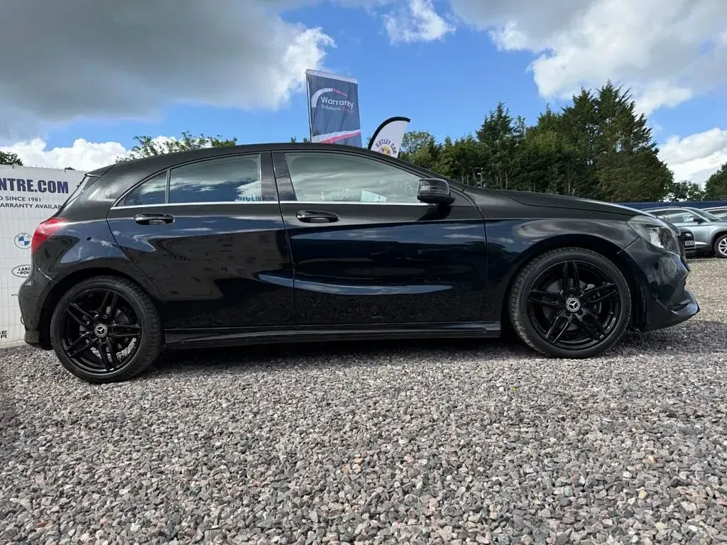 Used Mercedes A200 AMG line 156 HP (114 kW) 2018 Black Hatchback
