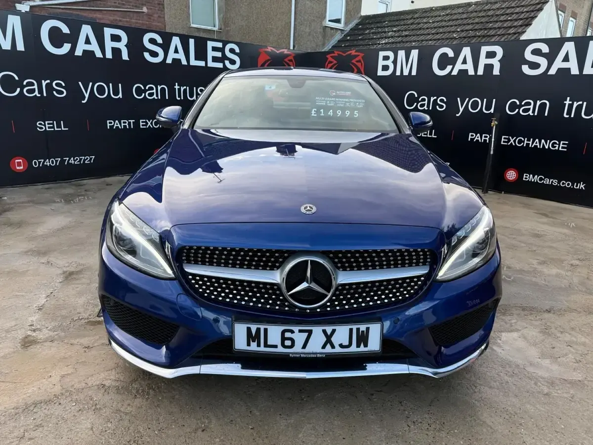 Used Mercedes C200 AMG line 2017 Blue Coupe