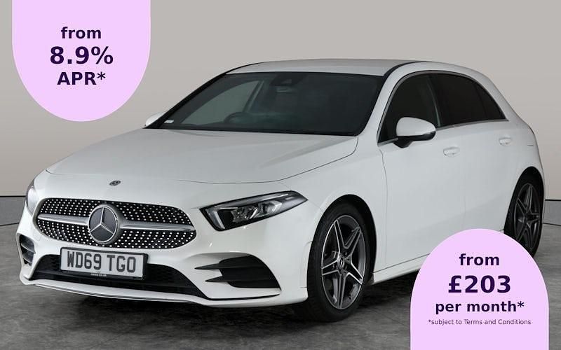 White Used 2020 Mercedes A200 AMG line Hatchback | £14,512 (Good price) - Image 1/3