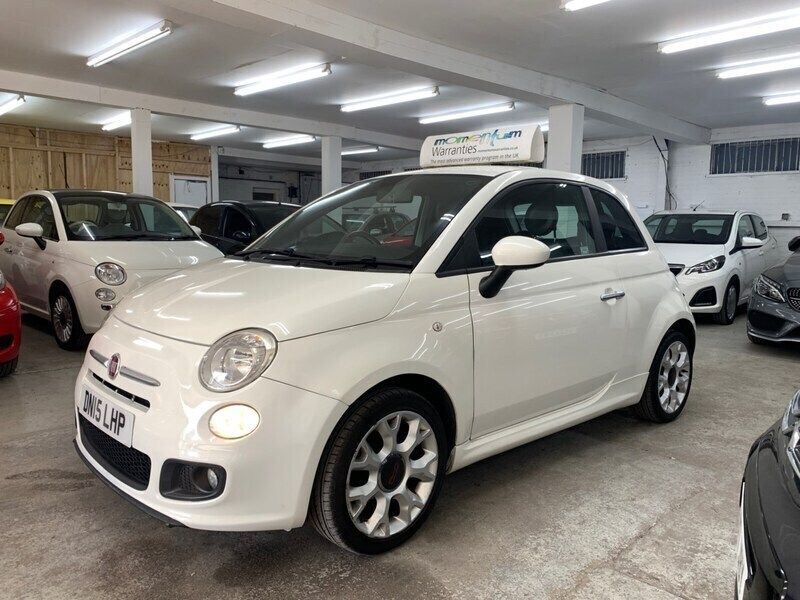 White Used 2015 Fiat 500 S Hatchback | £5,895 (Good price) - Image 1/4