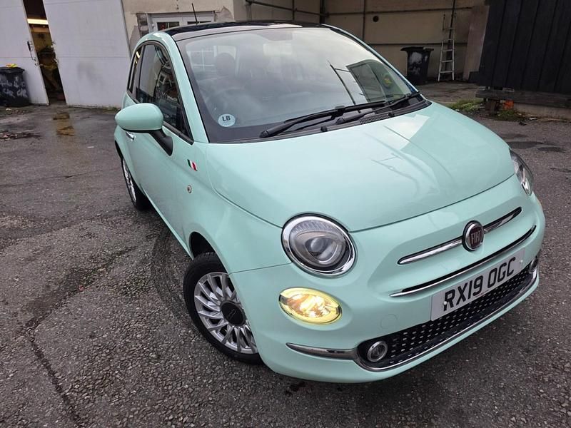 Green Used 2019 Fiat 500 Lounge Hatchback | £5,995 (Good price) - Image 1/4