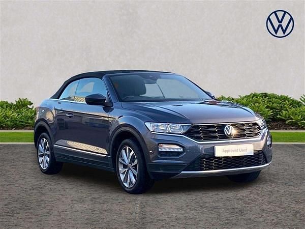 Grey Used 2022 VW T-Roc Cabriolet Design Cabriolet | £17,350 (Fair price) - Image 1/4