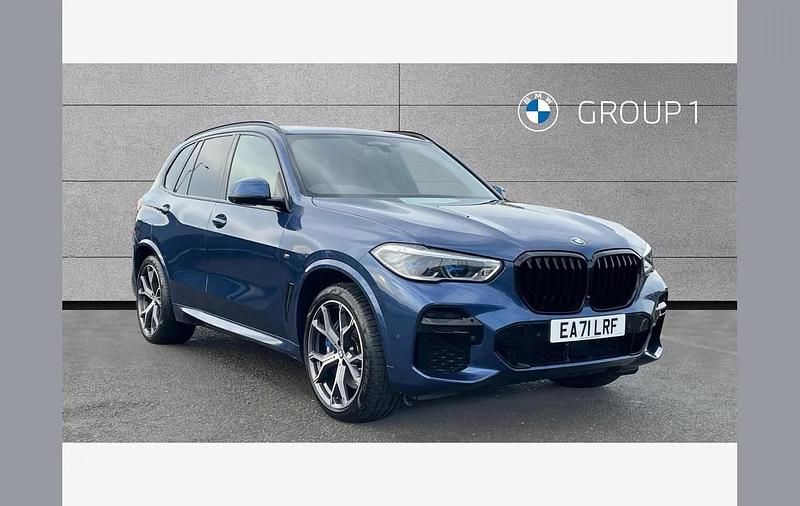 Blue Used 2022 BMW X5 M Sport SUV | £43,995 - Image 1/4