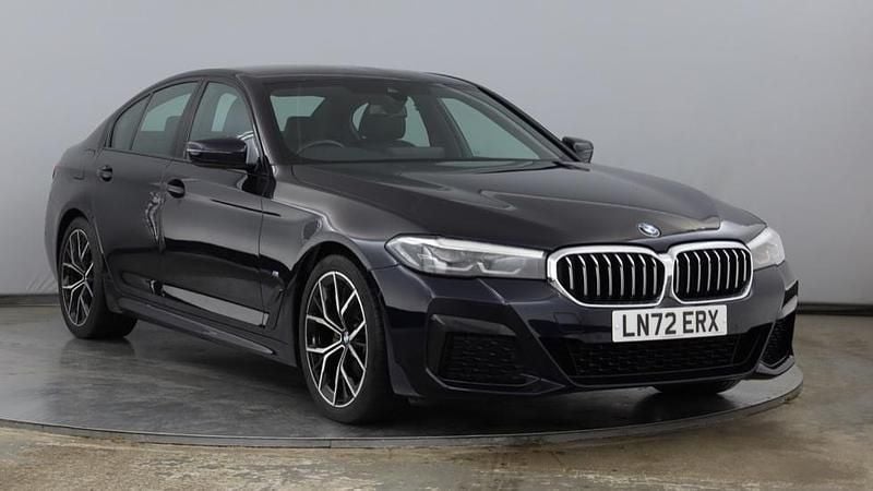 Black Used 2022 BMW 520 M Sport | £25,718 (Good price) - Image 1/4