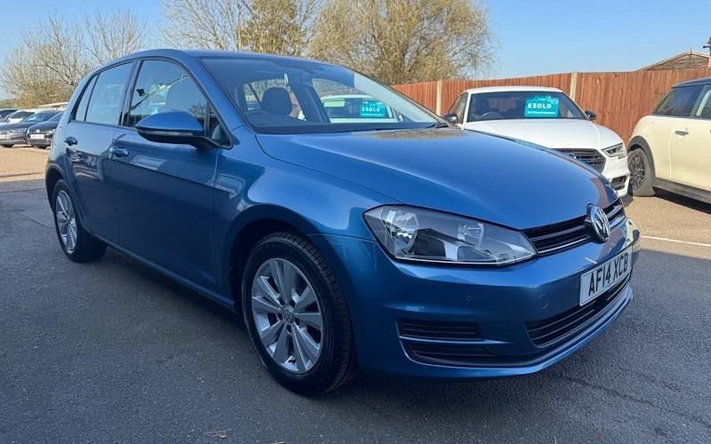 Used VW Golf VII SE 122 HP (89 kW) 2014 Blue Hatchback