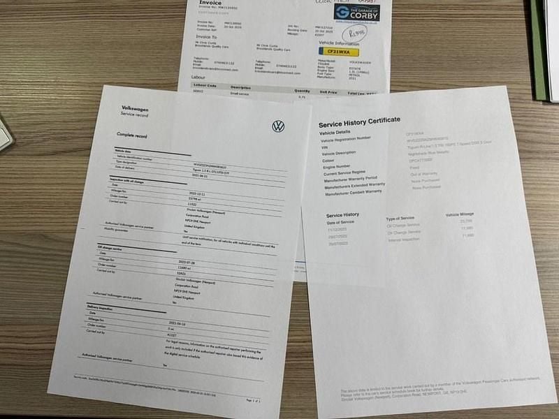 Used VW Tiguan R-line 150 HP (110 kW) 2021 Blue SUV