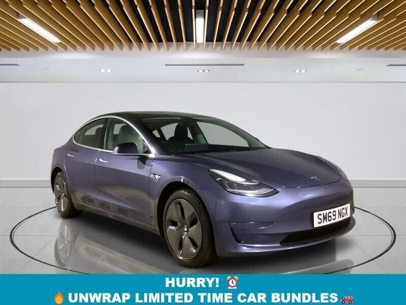 Grey Used 2020 Tesla Model 3 Long Range AWD Sedan | £13,599 (Good price) - Image 1/3