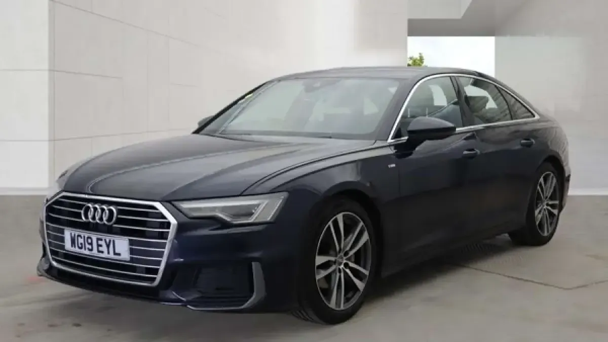 Used Audi A6 S-Line 204 HP (150 kW) 2019 Blue Sedan