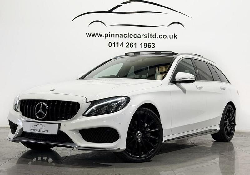 Used Mercedes C220 AMG Line Premium 170 HP (125 kW) 2014 White Estate