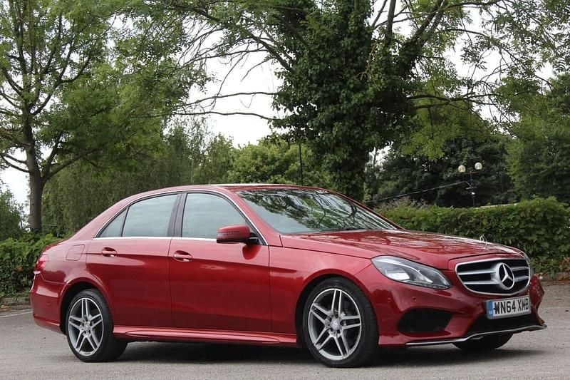 Red Used 2014 Mercedes E300 AMG line Sedan | £8,790 (A bit pricey) - Image 1/4