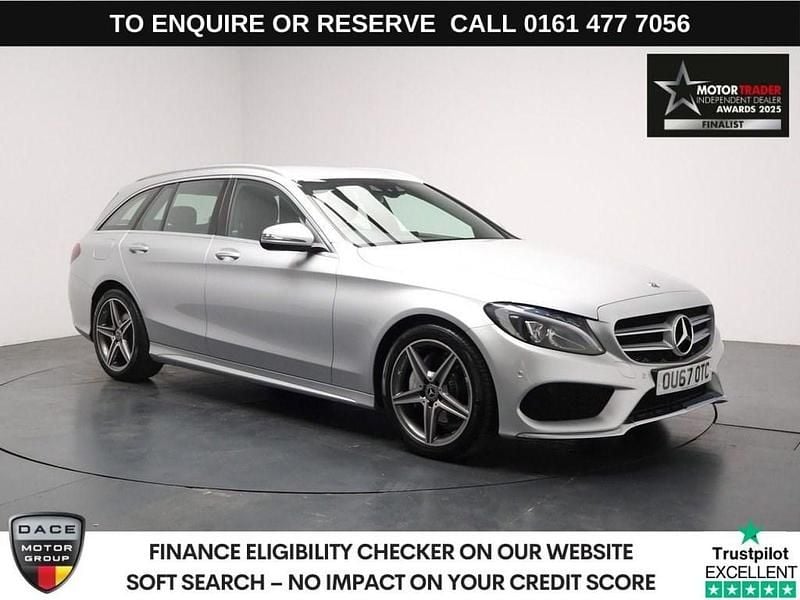Silver Used 2017 Mercedes C220 AMG line Estate | £14,680 (Fair price) - Image 1/3