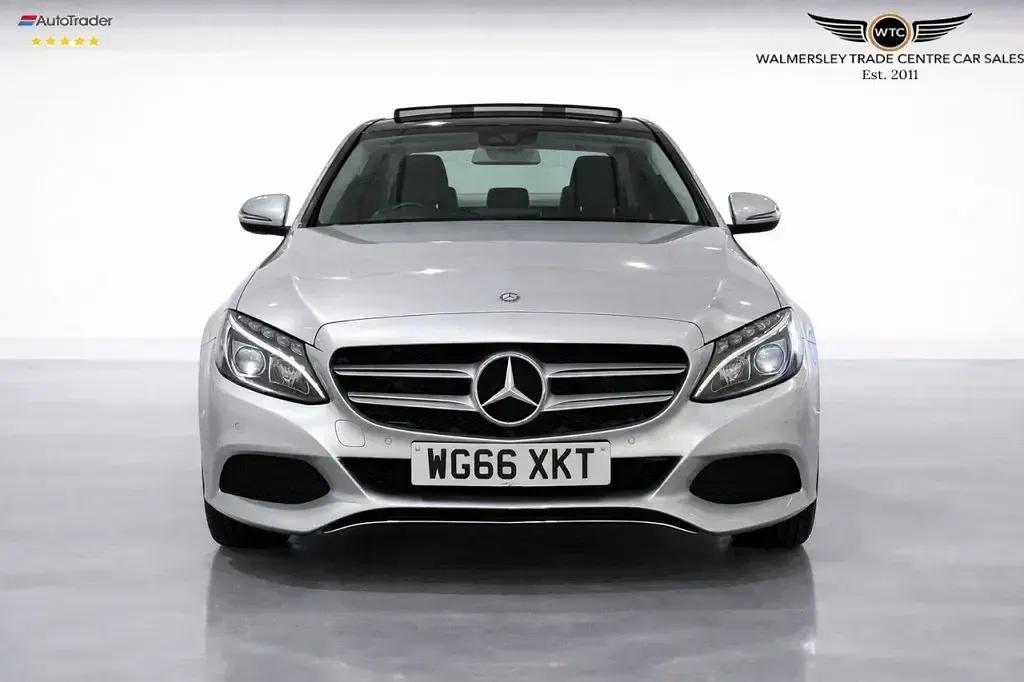 Used Mercedes C350e Premium Plus 293 HP (215 kW) 2016 Silver Sedan