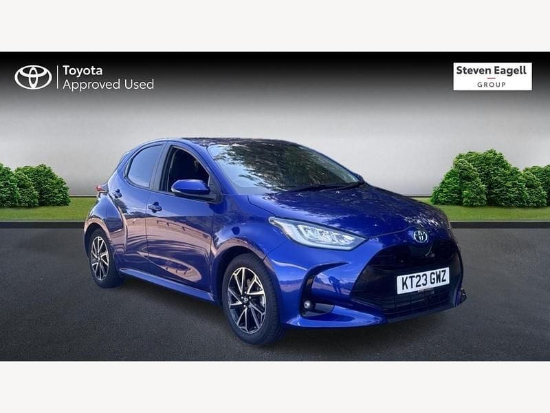 Blue Used 2023 Toyota Yaris Hybrid Design Hatchback | £16,645 (Good price) - Image 1/3