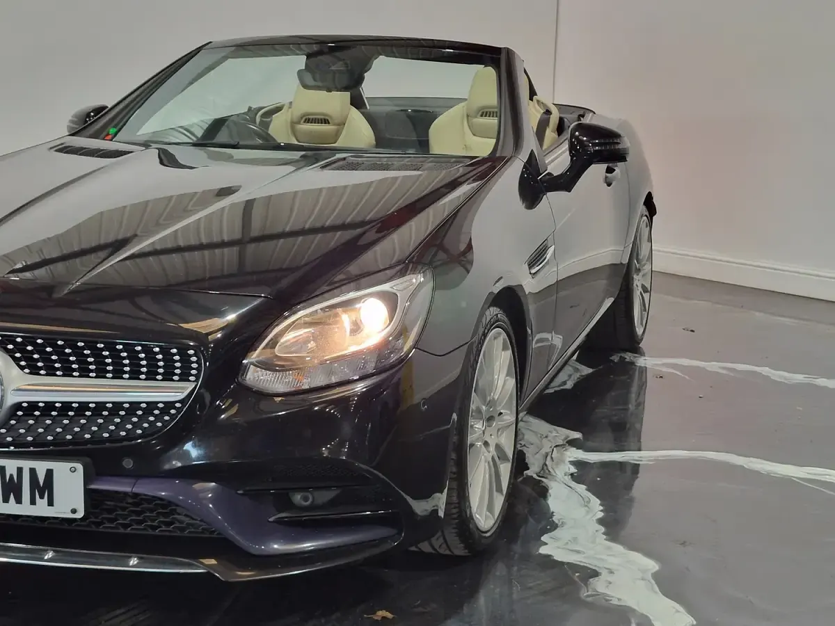 Used Mercedes SLC200 AMG line 184 HP (135 kW) 2017 Black Cabriolet